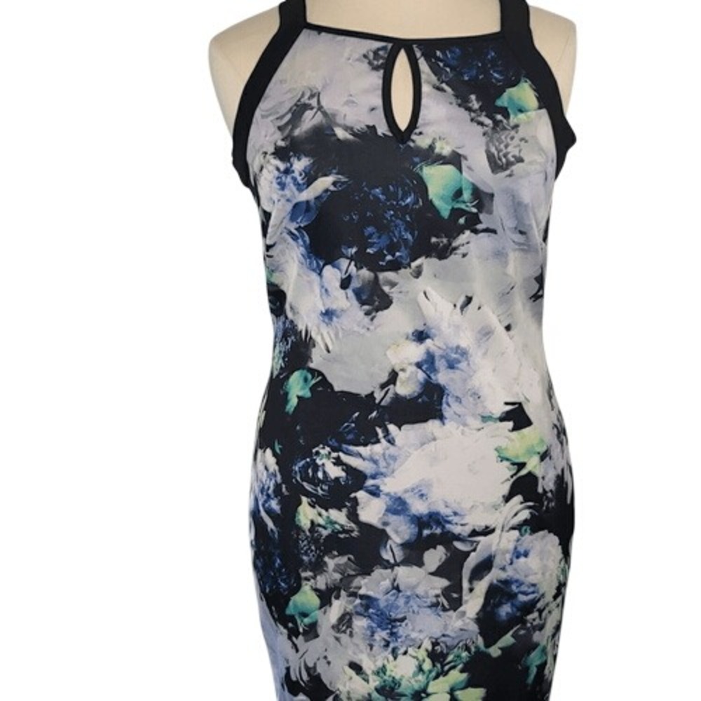 Ashley Stewart Black Floral Sleeveless‎ Dress - Picture 2 of 8